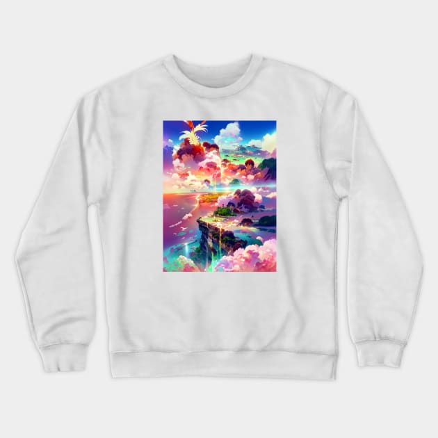 Cliffs of Brand New Colors Crewneck Sweatshirt by Holosomnia